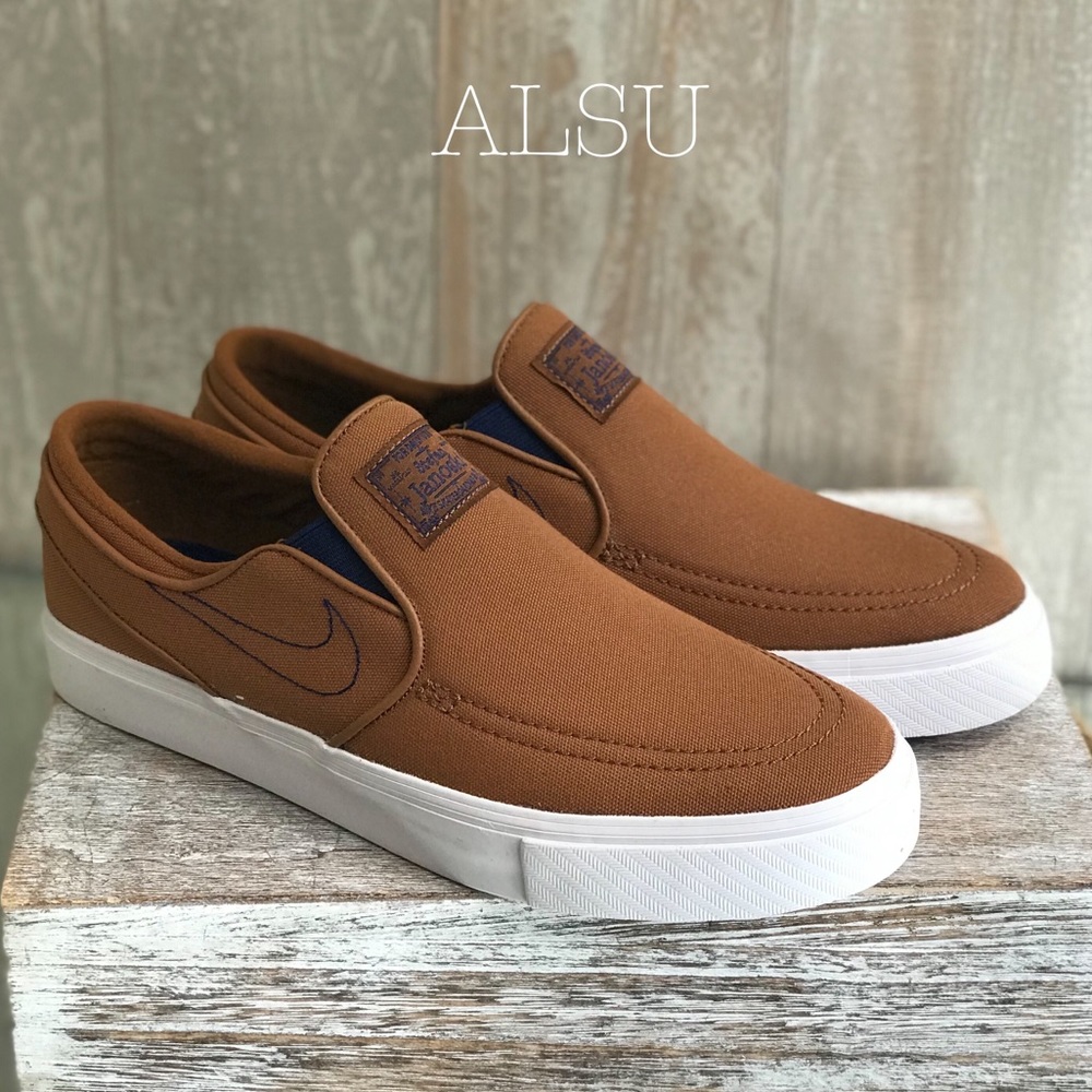 Nike Zoom Stefan Janoski Slip LT British Tan Men’s - Picture 5 of 8